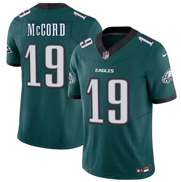 Philadelphia Eagles #19 Kyle McCord Green 2025 Draft New F.U.S.E. Vapor Untouchable Limited Football Stitched Jersey