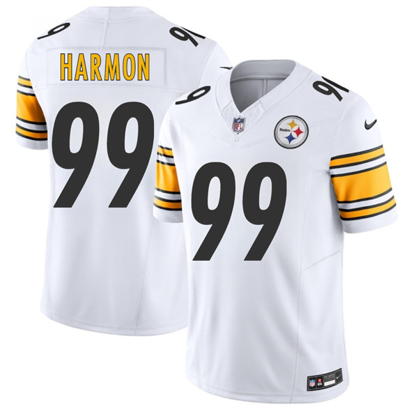 Pittsburgh Steelers #99 Derrick Harmon White 2025 Draft F.U.S.E. Vapor Limited Football Stitched Jersey