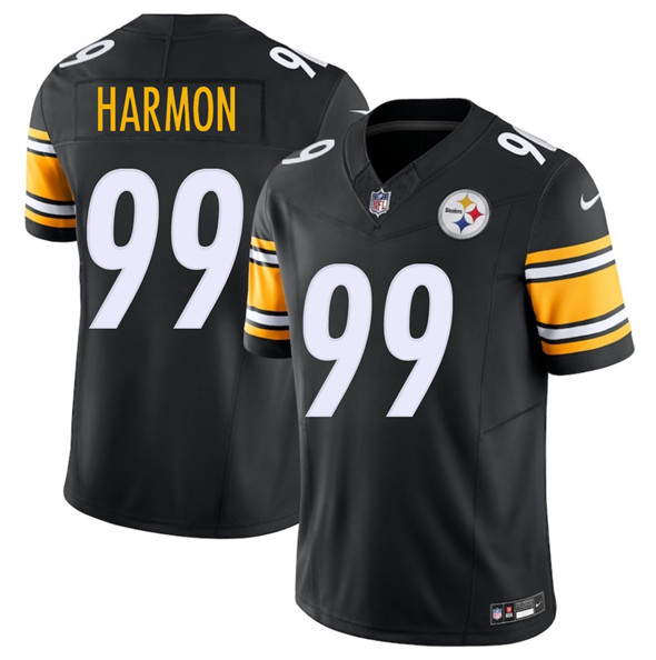 Pittsburgh Steelers #99 Derrick Harmon Black 2025 Draft F.U.S.E. Vapor Limited Football Stitched Jersey