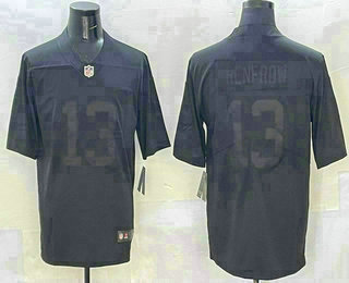 Las Vegas Raiders #13 Hunter Renfrow Balck Vapor Untouchable Stitched Jersey