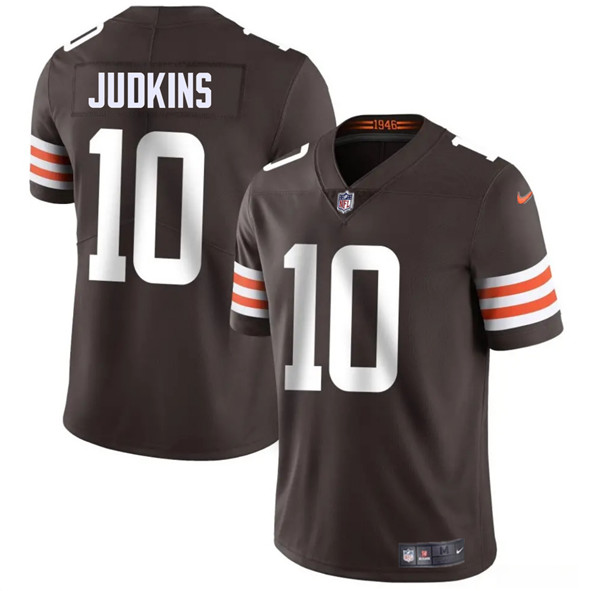 Cleveland Browns #10 Quinshon Judkins Brown 2025 Vapor Limited Football Stitched Jersey
