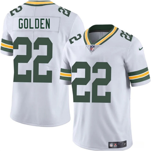 Green Bay Packers #22 Matthew Golden White 2025 Vapor Untouchable Limited Football Stitched Jersey