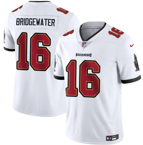 Tampa Bay Buccaneers #16 Teddy Bridgewater White Vapor Limited Football Stitched Jersey Tampa Bay Buccaneers #16 Teddy Bridgewater White Vapor Limited Football Stitched Jersey