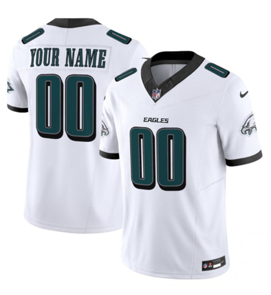 Philadelphia Eagles Active Player Custom White 2024 New F.U.S.E. Vapor Untouchable Limited Football Stitched Jersey