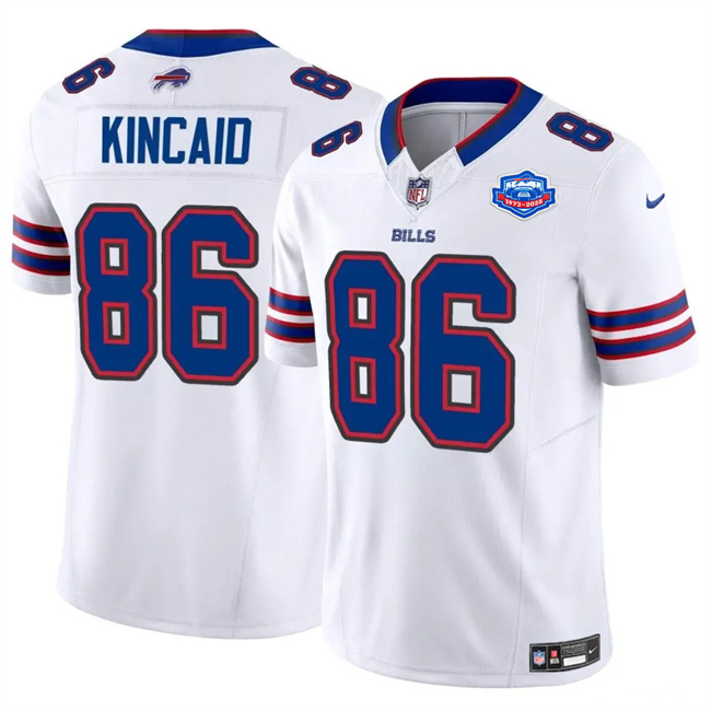 Buffalo Bills #86 Dalton Kincaid White 2025 F.U.S.E. With Farewell Patch Vapor Untouchable Limited Football Stitched Jersey
