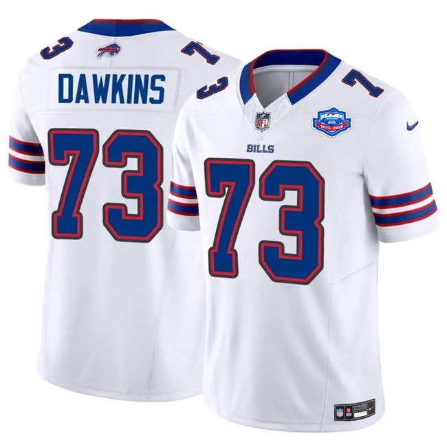 Buffalo Bills #73 Dion Dawkins White 2025 F.U.S.E. With Farewell Patch Vapor Untouchable Limited Football Stitched Jersey