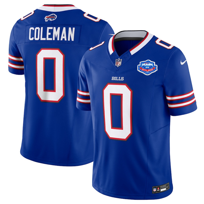 Buffalo Bills #0 Keon Coleman Blue 2025 F.U.S.E. With Farewell Patch Vapor Untouchable Limited Football Stitched Jersey