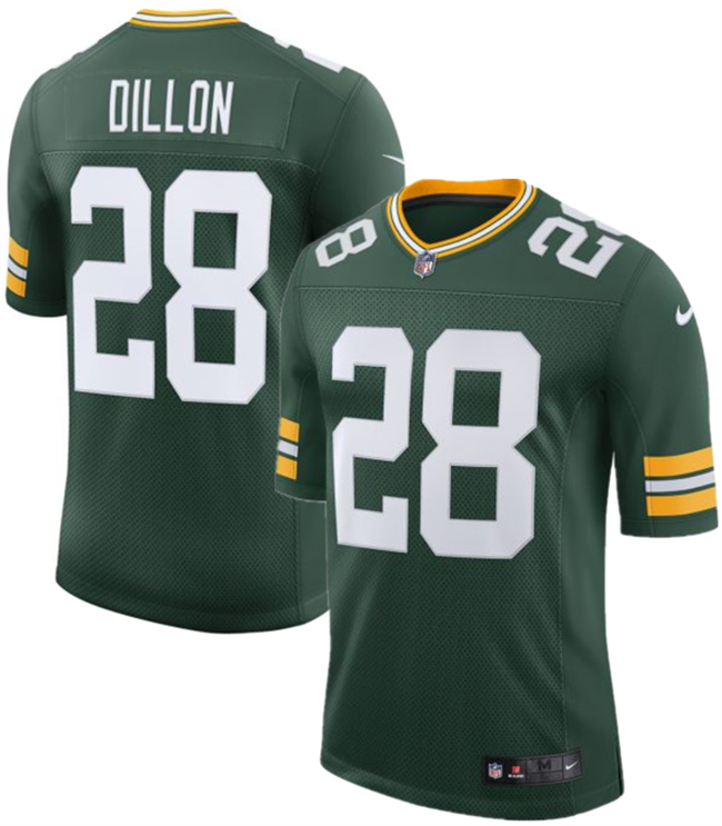 Green Bay Packers #28 A. J. Dillon Green 2025 New Vapor Untouchable Limited Football Stitched Jersey