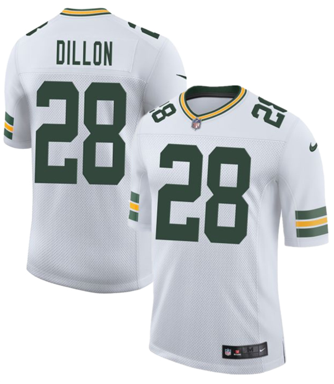 Green Bay Packers #28 A. J. Dillon White 2025 New Vapor Untouchable Limited Football Stitched Jersey