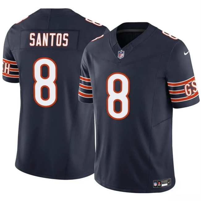 Chicago Bears #8 Cairo Santos Navy 2025 F.U.S.E. Vapor Untouchable Limited Stitched Football Jersey