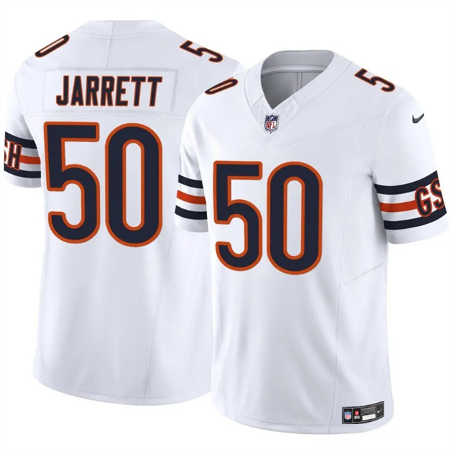 Chicago Bears #50 Grady Jarrett White 2025 F.U.S.E. Vapor Untouchable Limited Stitched Football Jersey