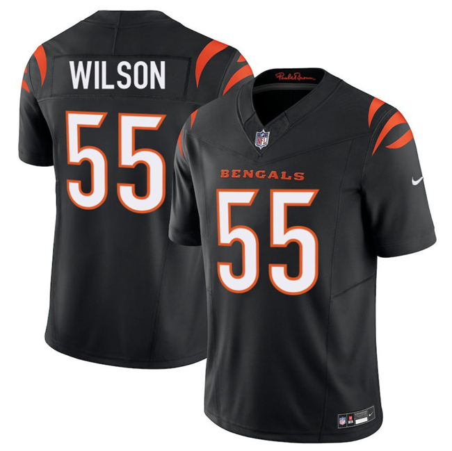 Cincinnati Bengals #55 Logan Wilson Black 2025 F.U.S.E. Vapor Untouchable Limited Stitched Football Jersey