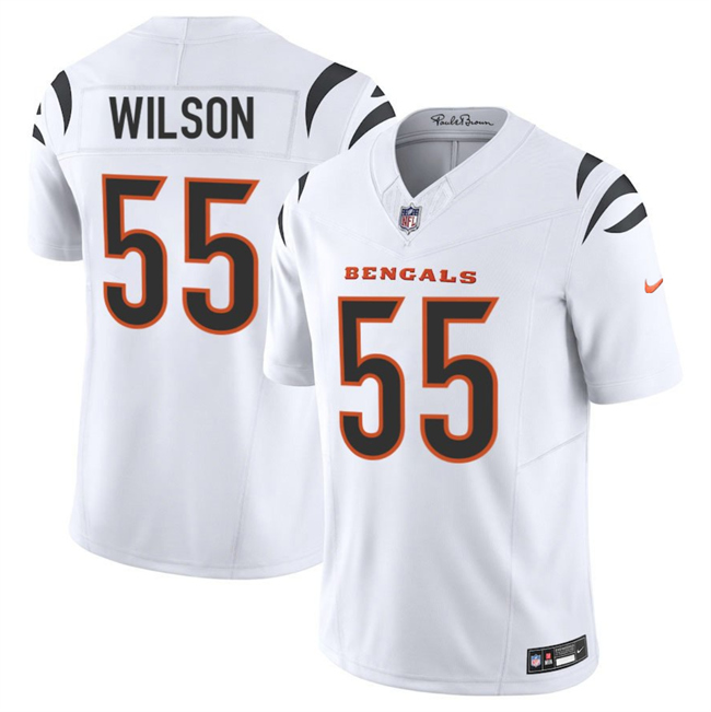 Cincinnati Bengals #55 Logan Wilson White 2025 F.U.S.E. Vapor Untouchable Limited Stitched Football Jersey