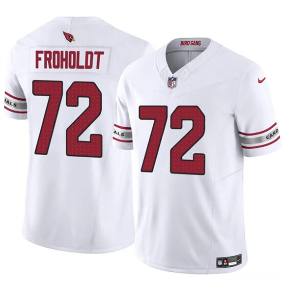 Arizona Cardinals #72 Hjalte Froholdt White 2025 F.U.S.E. Vapor Untouchable Limited Football Stitched Jersey