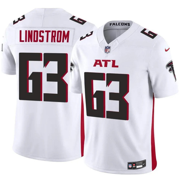 Atlanta Falcons #63 Chris Lindstrom White 2025 F.U.S.E. Vapor Untouchable Limited Football Stitched Jersey
