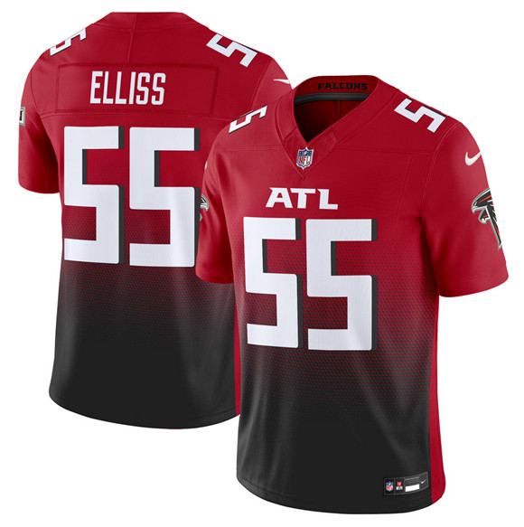 Atlanta Falcons #55 Kaden Elliss Red Black 2025 F.U.S.E Vapor Untouchable Limited Football Stitched Jersey