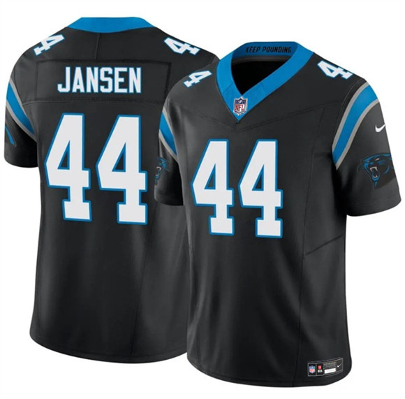 Carolina Panthers #44 J.J. Jansen Black 2025 F.U.S.E. Vapor Limited Football Stitched Jersey