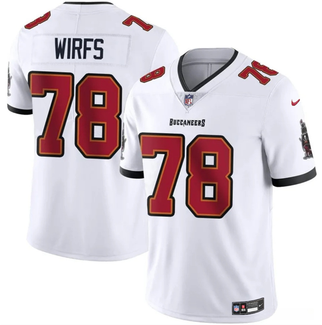 Tampa Bay Buccaneers #78 Tristan Wirfs White 2025 Vapor Untouchable Limited Football Stitched Jersey Tampa Bay Buccaneers #78 Tristan Wirfs White 2025 Vapor Untouchable Limited Football Stitched Jersey