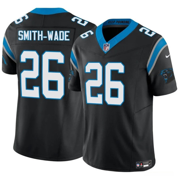 Carolina Panthers #26 Chau Smith-Wade Black 2025 F.U.S.E. Vapor Limited Football Stitched Jersey