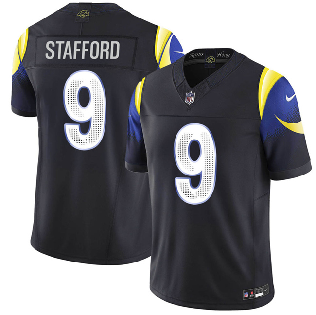 Los Angeles Rams #9 Matthew Stafford Black 2025 F.U.S.E. "Rivalries" Vapor Limited Football Stitched Jersey