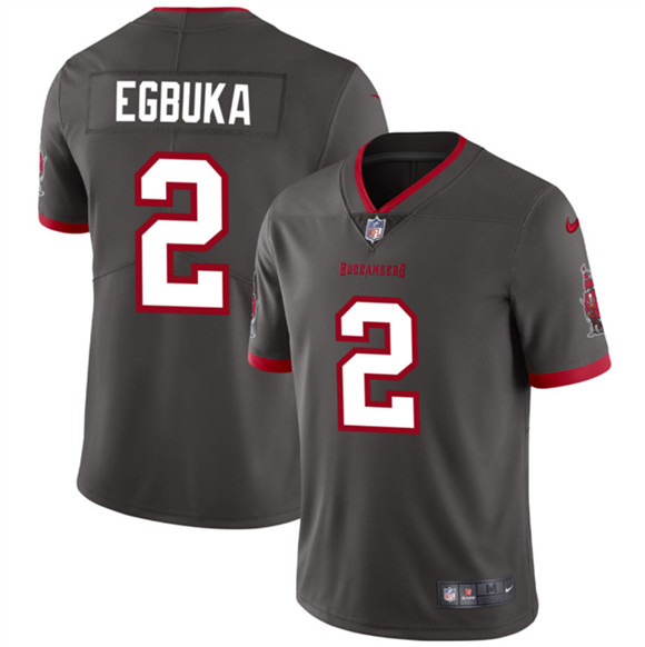 Tampa Bay Buccaneers #2 Emeka Egbuka New Gray 2025 Draft Vapor Untouchable Limited Football Stitched Jersey Tampa Bay Buccaneers #2 Emeka Egbuka New Gray 2025 Draft Vapor Untouchable Limited Football Stitched Jersey