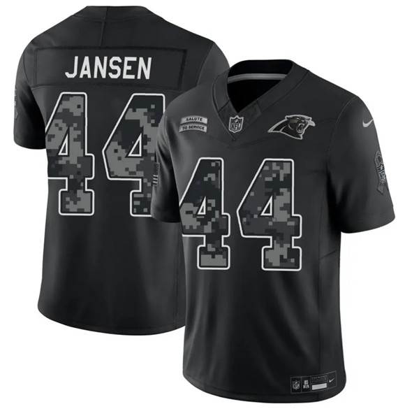 Carolina Panthers #44 J. J. Jansen Black F.U.S.E. 2026 Salute to Service Limited Football Stitched Jersey