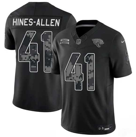Jacksonville Jaguars #41 Josh Hines-Allen Black F.U.S.E. 2026 Salute to Service Limited Football Stitched Jersey