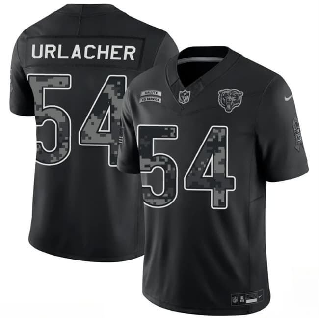 Chicago Bears #54 Brian Urlacher Black 2026 F.U.S.E. Salute to Service Limited Football Stitched Jersey