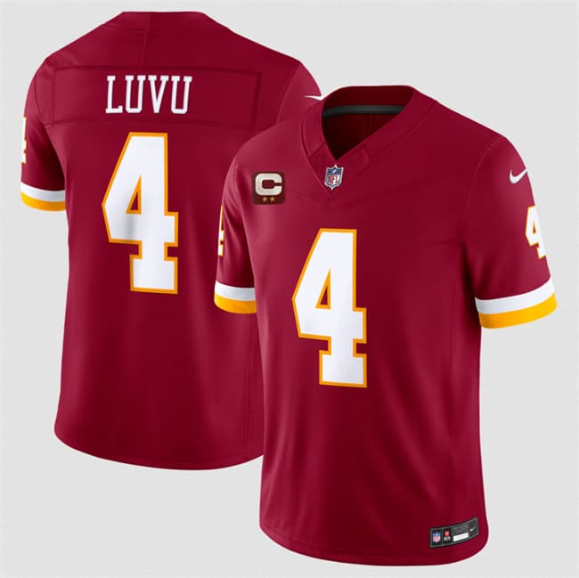Washington Commanders #4 Frankie Luvu Burgundy 2026 F.U.S.E. With 2-Star C Patch Vapor Limited Football Stitched Jersey Washington Commanders #4 Frankie Luvu Burgundy 2026 F.U.S.E. With 2-Star C Patch Vapor Limited Football Stitched Jersey