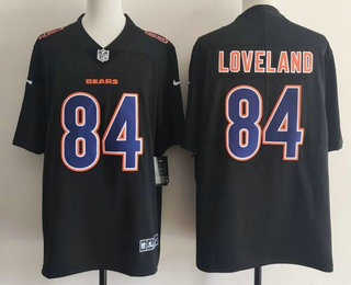 Chicago Bears #84 Colston Loveland Limited Black Fashion Vapor Jersey