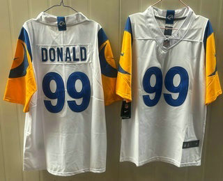 Los Angeles Rams #99 Aaron Donald Limited White Vapor Jersey