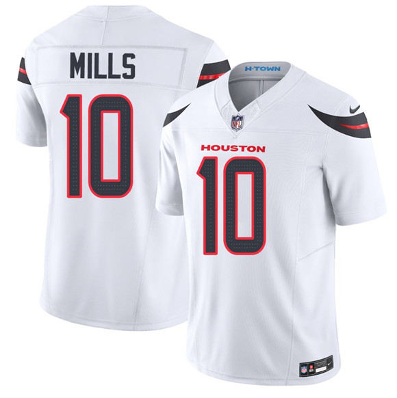 Houston Texans #10 Davis Mills White 2026 F.U.S.E. Vapor Limited Football Stitched Jersey