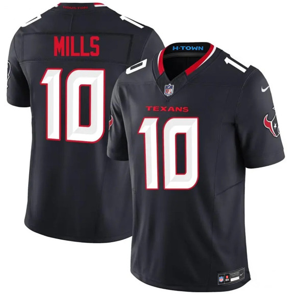 Houston Texans #10 Davis Mills Navy 2nd Alternate 2026 F.U.S.E. Vapor Limited Football Stitched Jersey