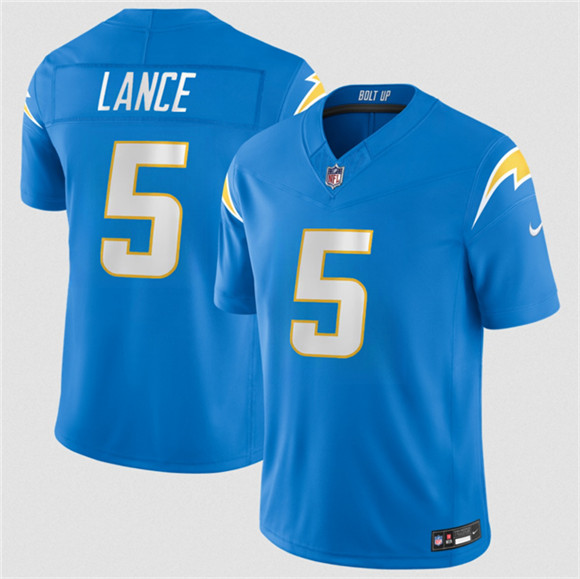 Los Angeles Chargers #5 Trey Lance Blue 2026 F.U.S.E. Vapor Limited Football Stitched Jersey
