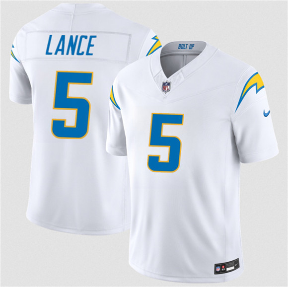 Los Angeles Chargers #5 Trey Lance White 2026 F.U.S.E. Vapor Limited Football Stitched Jersey