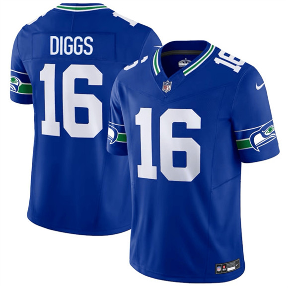 Seattle Seahawks #16 Trevon Diggs Royal 2025 F.U.S.E Throwback Vapor Limited Football Stitched Jersey