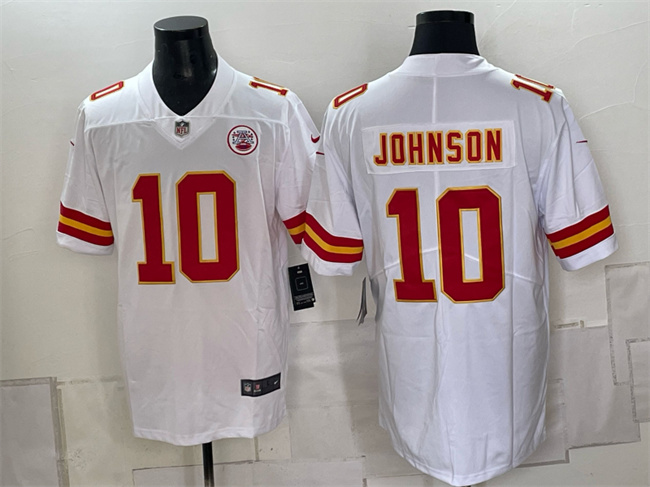 Kansas City Chiefs #10 Emmett Johnson White 2026 Vapor Untouchable Limited Stitched Football Jersey