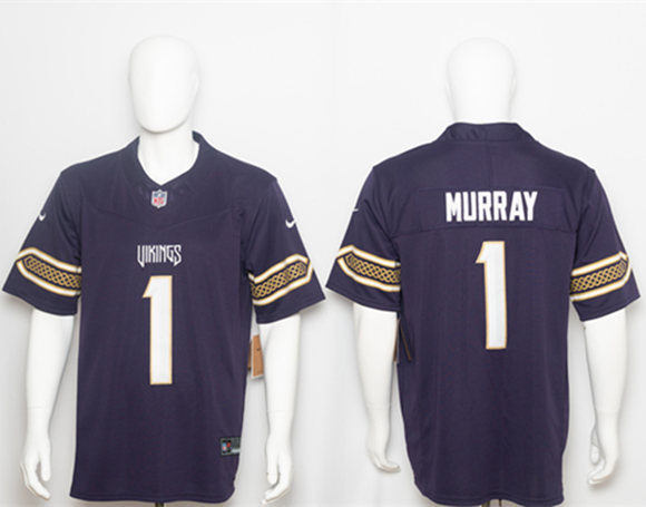 Minnesota Vikings #1 Kyler Murray Deep Purple 2026 F.U.S.E. Rivalries Collection Limited Football Stitched Jersey