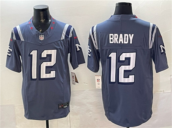 New England Patriots #12 Tom Brady 2025 F.U.S.E. ??Rivalries?? Vapor Limited Football Stitched Jersey