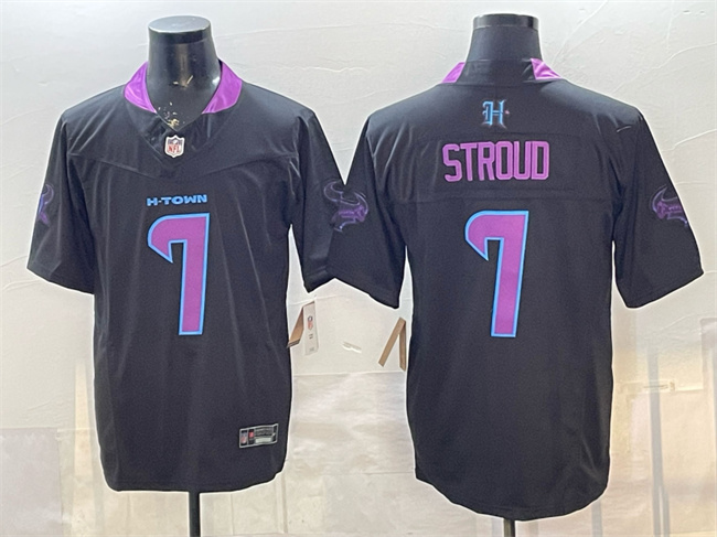 Houston Texans #7 C.J. Stroud Black F.U.S.E. 2025 DJ SCREW Vapor Limited Stitched Football Jersey