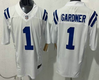 Indianapolis Colts #1 Sauce Gardner Limited White FUSE Vapor Jersey