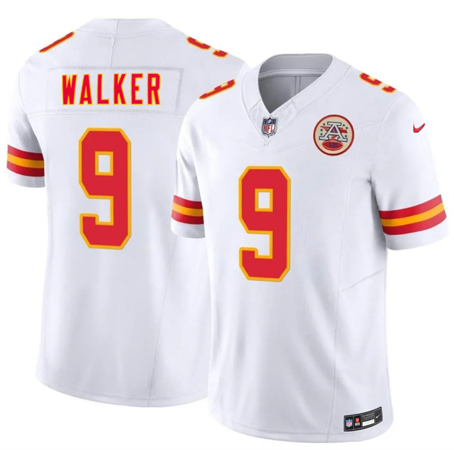 Kansas City Chiefs #9 Kenneth Walker III White 2026 F.U.S.E. Vapor Untouchable Limited Stitched Football Jersey