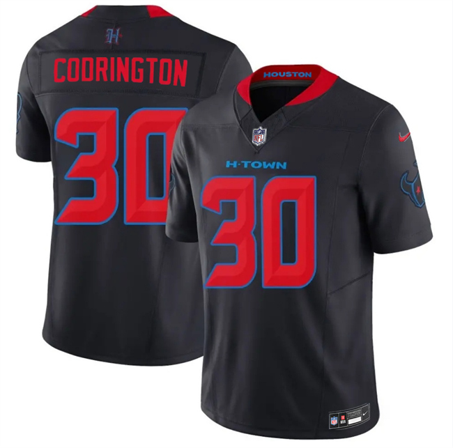 Houston Texans #30 Brandon Codrington Navy 2nd Alternate 2026 F.U.S.E. Vapor Limited Stitched Football Jersey