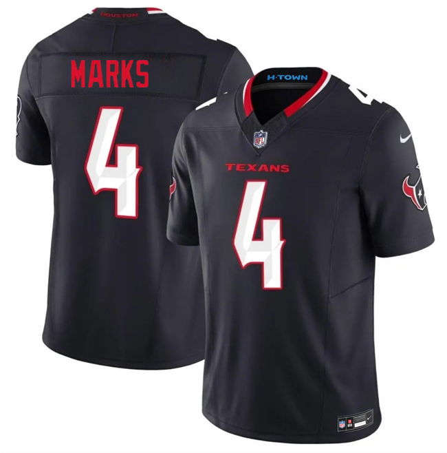 Houston Texans #4 Woody Marks Navy 2nd Alternate 2026 F.U.S.E. Vapor Limited Stitched Football Jersey
