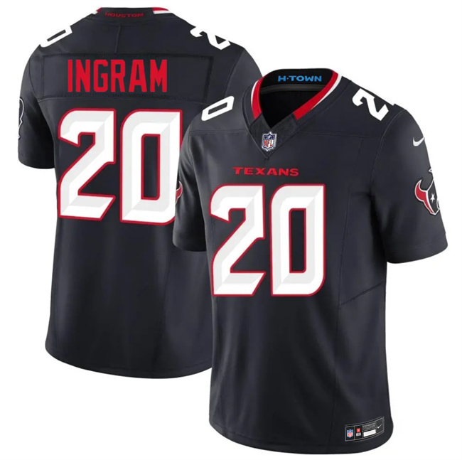 Houston Texans #20 Ja'Marcus Ingram Navy 2026 F.U.S.E. Vapor Limited Stitched Football Jersey