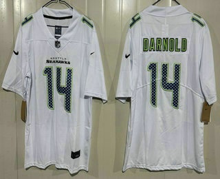 Seattle Seahawks #14 Sam Darnold Limited White Fashion Vapor Jersey Seattle Seahawks #14 Sam Darnold Limited White Fashion Vapor Jersey