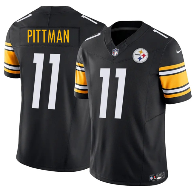 Pittsburgh Steelers #11 Michael Pittman Jr Black 2025 F.U.S.E. Vapor Limited Stitched Football Jersey