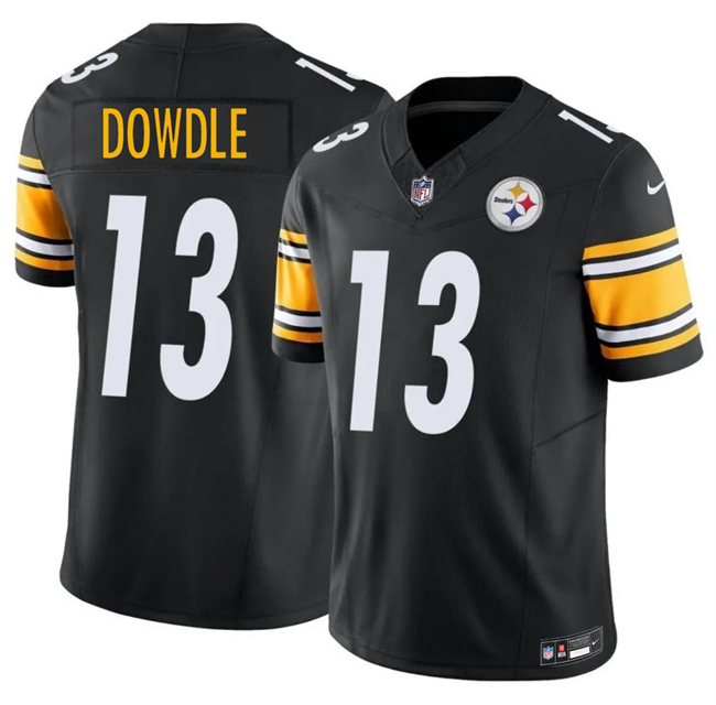 Pittsburgh Steelers #13 Rico Dowdle Black 2025 F.U.S.E. Vapor Limited Stitched Football Jersey