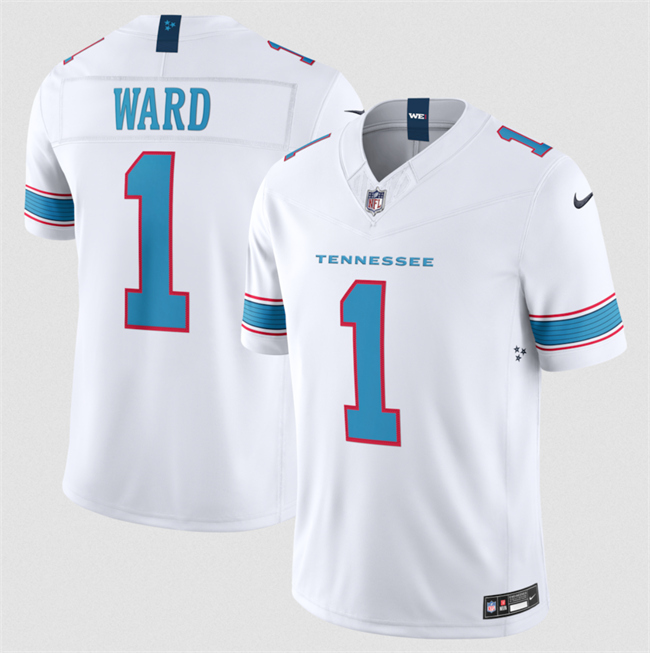 Tennessee Titans #1 Cameron Ward White 2026 F.U.S.E. Vapor Limited Stitched Football Jersey