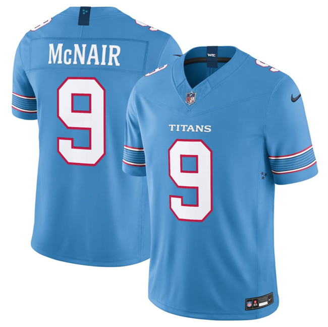 Tennessee Titans #9 Steve McNair Light Blue 2026 F.U.S.E. Vapor Limited Stitched Football Jersey